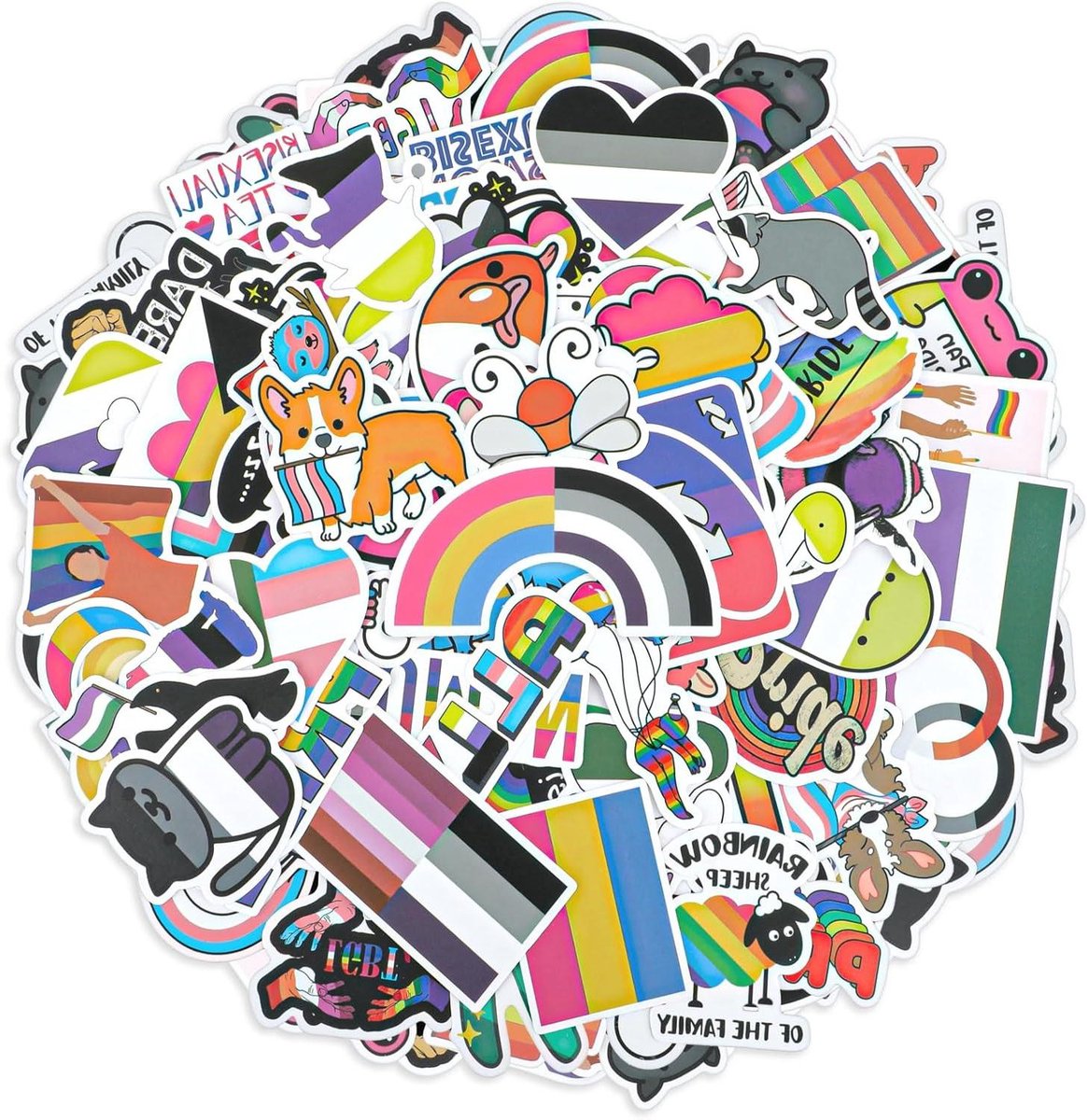 LGBT-stickers - Pride Decoratieve Stickers - 100 stuks