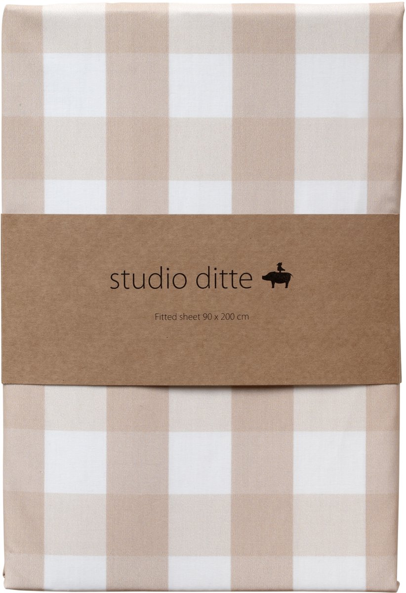 Studio Ditte Ruit Hoeslaken - 70 x 150 cm - Nude