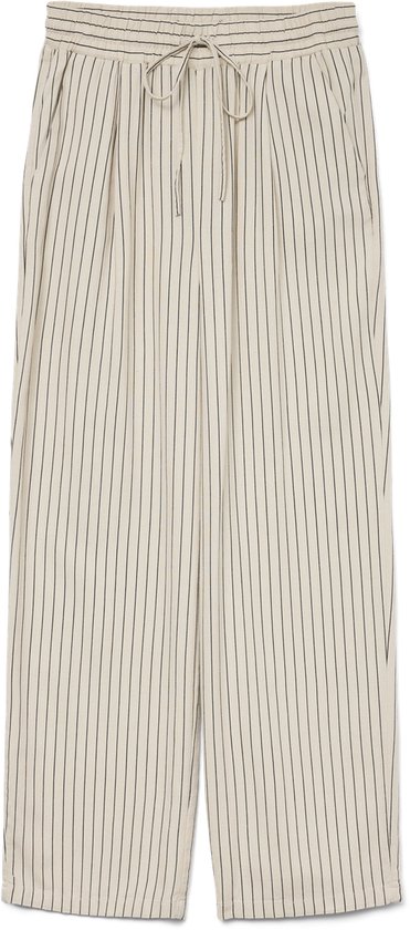 VERO MODA VMJESMILO HW WIDE PANTS WVN GA NOOS Dames Broeken - Silver Lining Anja Obsidian
