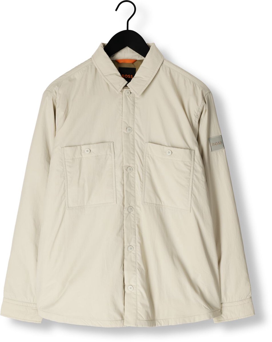 BOSS ORANGE Locky Overshirts Heren - Beige - Maat XXL