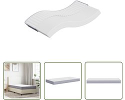 vidaXL Matras - Schuimmatras - Schuimmatras middelzacht 120x200 cm - Tweepersoonsbed - Boxspring - Slapen