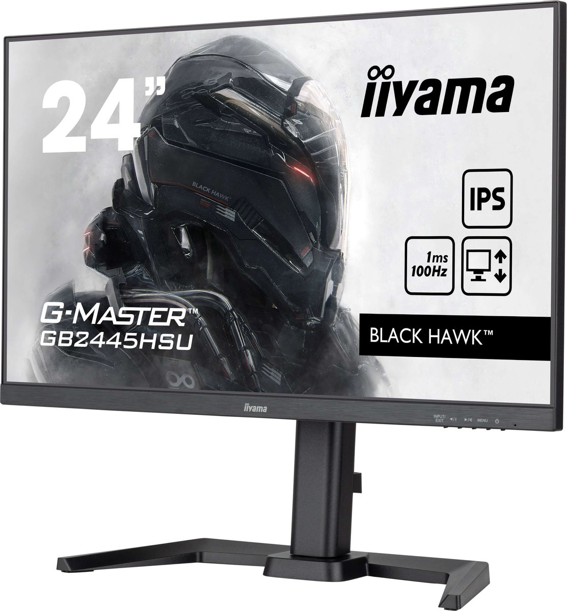 iiyama G-Master Black Hawk GB2445HSU-B2 gaming monitor 100 Hz, HDMI, DisplayPort, USB, Audio, Adaptive Sync