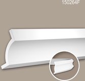 Kroonlijst 150264F Profhome Lijstwerk flexibele lijst Sierlijst modern design wit 2 m