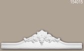 Fronton 154015 Profhome Encadrement de porte style Rococo-Baroque blanc