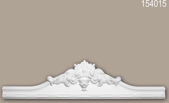 Fronton 154015 Profhome Encadrement de porte style Rococo-Baroque blanc |  bol