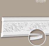 Cimaise 151337F Profhome Moulure décorative flexible style Rococo-Baroque blanc 2 m