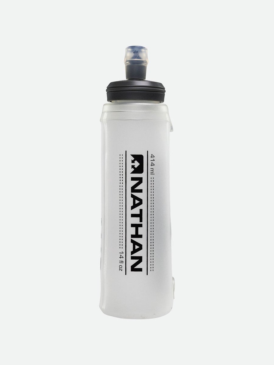 Nathan Soft Flask w/Bite Top 14 oz Clear 414ml