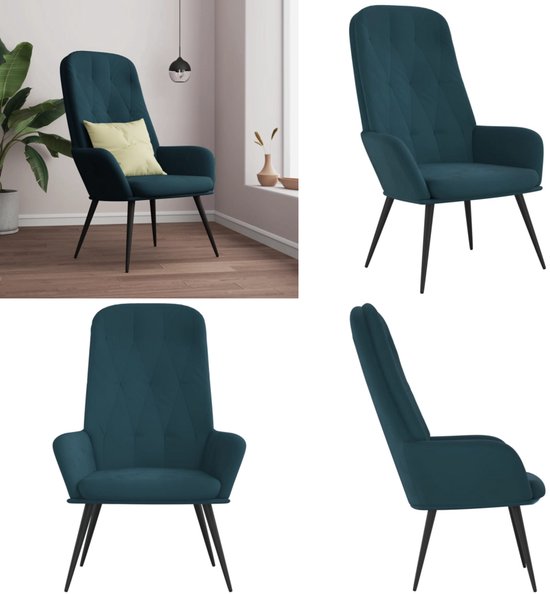 Relaxstoel | Fauteuil | Bureaustoel fluweel roze