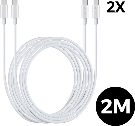 USB-C naar USB-C kabel 2m set 2x 10...