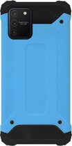 WLONS Rubber Bumper Case Hoesje voor Samsung Galaxy S10 Lite - Blauw