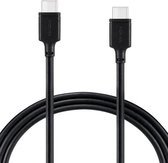 MOMAX DC16D 3A USB-C / Type-C naar USB-C / Type-C Oplaadtransmissiedatakabel, kabellengte: 1m (zwart)