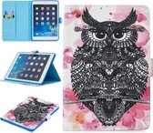 Voor iPad Mini 5/4/3/2/1 Stiksels Horizontale Flip Leren Case met Houder & Kaartsleuven & Slaap / Wekfunctie (Uil)