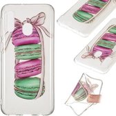 Coloured Drawing Transparant Clear TPU Case voor Galaxy A20e (Macaroon)
