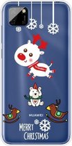 Voor Huawei Y5p Christmas Series Transparante TPU beschermhoes (Trojan Bear Deer)