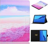 Voor Huawei MediaPad M5 lite Gekleurde Tekening Horizontale Flip Leren Case met Houder & Kaartsleuf & Slaap / Wekfunctie (Marmer)