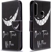 Voor Huawei P40 Lite E / Y7P Gekleurde Tekening Patroon Horizontale Flip Leren Case met Houder & Kaartsleuven & Portemonnee (grijns)