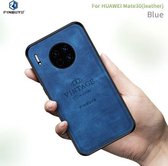 Voor Huawei Mate 30 5G (Leer) PINWUYO Zun Serie PC + TPU + Huid Waterdicht Anti-val All-inclusive Beschermhoes (Blauw)