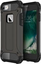 Voor iPhone 8 & 7 Tough Armor TPU + pc-combinatiehoes (koffie)