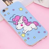 Voor iPhone 6 Plus & 6s Plus Noctilucent IMD Horse Pattern Soft TPU Back Case Protector Cover
