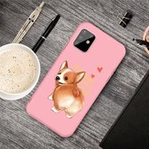 Voor Galaxy A81 & Note 10 Lite Cartoon Animal Pattern Shockproof TPU beschermhoes (Pink Corgi)