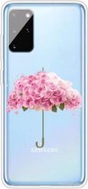 Voor Samsung Galaxy S20 + schokbestendig geverfd TPU beschermhoes (bloemenparaplu)