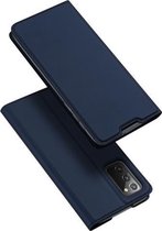 Voor Samsung Galaxy Note 20 DUX DUCIS Skin Pro Series horizontale flip PU + TPU lederen tas, met houder en kaartsleuven (blauw)