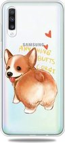 Voor Galaxy A70 Lucency Painted TPU Protective (Corgi)