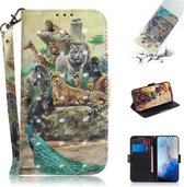 Voor Galaxy S20 3D Formule Patroon Magnetische Aantrekkelijkheid Horizontale Flip Leren Case met Lanyard, Ondersteuning Houder & Kaartsleuf & Portemonnee (Zoo)