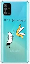Voor Galaxy S20 Plus Lucency Painted TPU Protective (Banana)