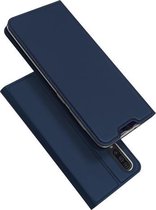 DUX DUCIS Skin Pro Series horizontale flip PU + TPU lederen hoes voor Galaxy A50, met houder en kaartsleuven (blauw)