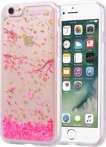 Goudfoliestijl Dropping Glue TPU zachte beschermhoes voor iPhone 6 (Sakura)