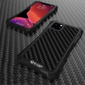 Voor iPhone 11 Pro Max R-JUST AMIRA schokbestendige stofdichte metalen beschermhoes (zwart)