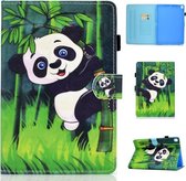 Voor iPad 10.2 inch Gekleurde Tekening Horizontale Flip Leren Case met Houder & Kaartsleuven & Slaap / Wekfunctie (Knuffelbeer)