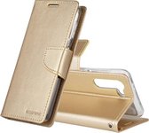 Voor Samsung Galaxy S21 5G GOOSPERY Bravo Diary Crazy Horse Textuur Horizontale Flip Leather Case Met Beugel & Card Slot & Portemonnee (Goud)