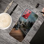 Voor Samsung Galaxy S30 schokbestendig geverfd transparant TPU beschermhoes (glazen tijger)
