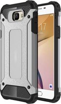 Voor Galaxy J7 Prime Tough Armor TPU + pc combinatiebehuizing (grijs)