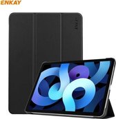 Voor iPad Air 2020 10.9 / iPad Pro 11 2018 ENKAY ENK-8013 PU-leer + plastic slimme hoes met drie-vouwbare houder (donkerblauw)