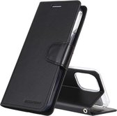 GOOSPERY SONATA DAGBOEK Horizontale flip lederen tas met houder en kaartsleuven en portemonnee voor iPhone 12 Mini (zwart)