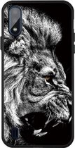 Voor Galaxy A01 Pattern Printing Embossment TPU Mobile Case (Lion)