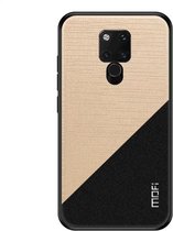MOFI schokbestendige TPU + pc + stoffen hoes voor Huawei Mate 20 X (goud)