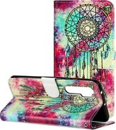Voor Xiaomi Mi Note 10 Lite Gekleurde Tekening Marmer Patroon Horizontale Flip PU Lederen Case met Houder & Kaartsleuven & Portemonnee (Vlinder Windgong)