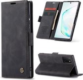Voor Galaxy A81 / Note 10 Lite CaseMe multifunctionele horizontale flip lederen tas, met kaartsleuf en houder en portemonnee (zwart)