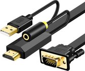 5 m JH HV10 1080 P HDMI naar VGA Kabel Projector TV Box Computer Notebook Industriële Display Adapter Kabel