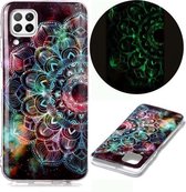 Voor Huawei P40 Lite Lichtgevende TPU zachte beschermhoes (Mandala Flower)