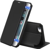 Voor iPhone 6 / 6s DUX DUCIS Skin X-serie PU + TPU horizontale flip lederen tas met houder en kaartsleuven (zwart)