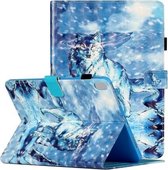 Voor iPad Pro 11 inch (2018) 3D-patroon Horizontale flip lederen hoes met kaartsleuven en houder & slaap- / wekfunctie (Snow Mountain Wolf)