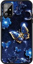 Voor Galaxy A71 Pattern Printing Embossment TPU Mobile Case (Kingdee)