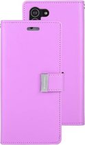 Voor Samsung Galaxy S21 + 5G GOOSPERY RICH DAGBOEK PU + TPU Crazy Horse Texture Horizontale Flip Leren Case met Kaartsleuven & Portemonnee (Paars)