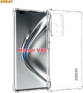 Voor Honor V40 Hat-Prince ENKAY Clear TPU schokbestendige hoes Zachte antislip hoes