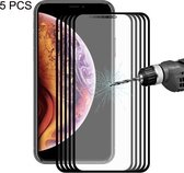 ENKAY Hat-Prince 0.2 mm 9H 2.5D volledig scherm gehard glasfilm voor iPhone XR (zwart)